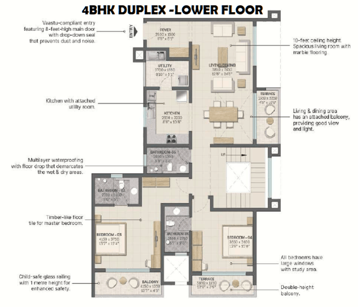 Sobha Nesara Ultra Luxurious 3BHK and 4BHK flats in Nearing Possession Kothrud, Pune